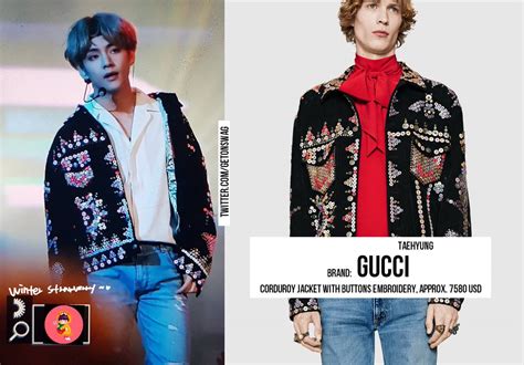 taehyung gucci sweater|Gucci jacket.